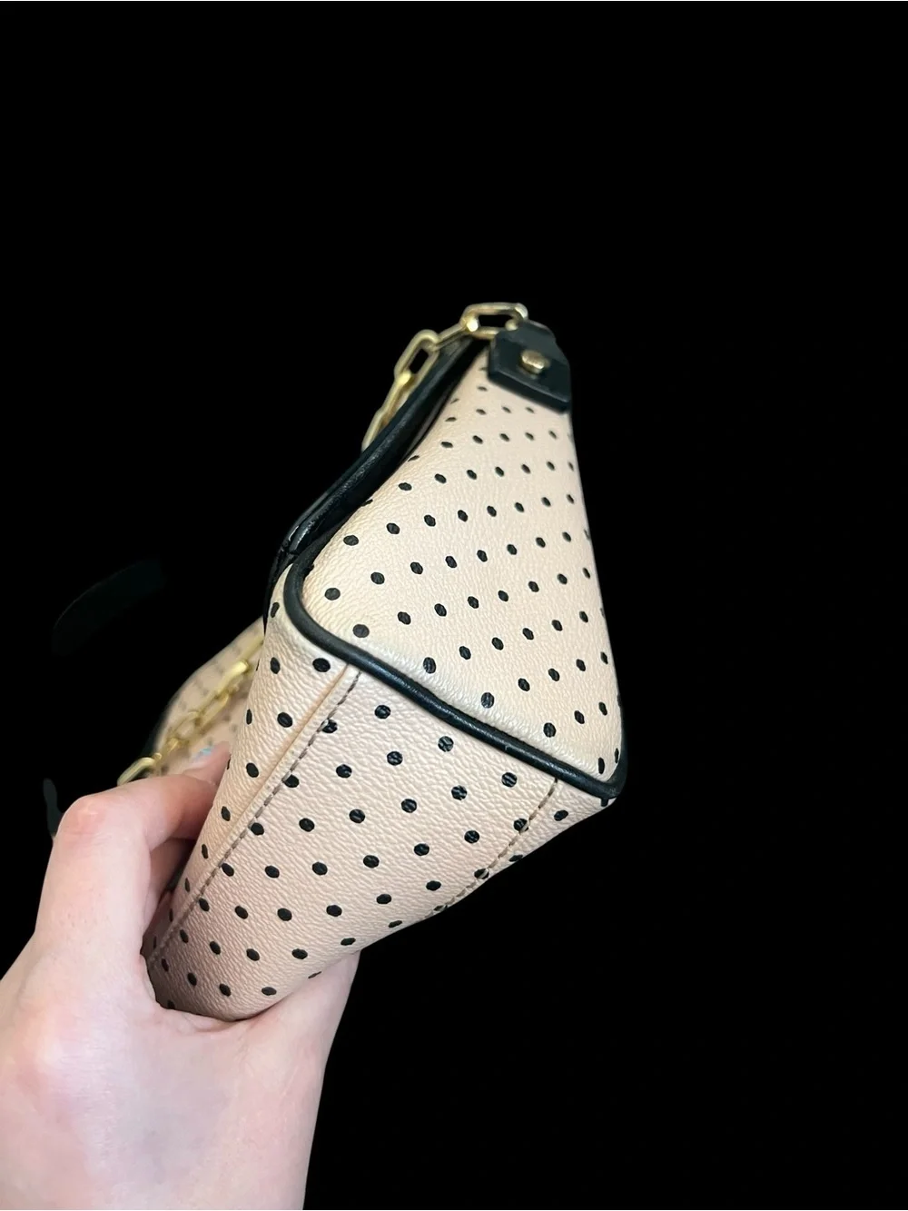 TORY BURCH Dot Pattern Flap Shoulder Bag
